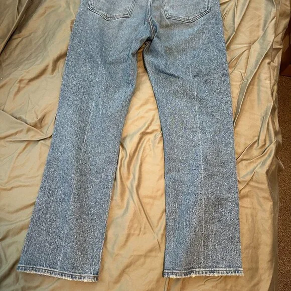 Madewell The 90s Creased High-Waist Straight-Leg Jeans – Size 28 - Picture 5 of 6